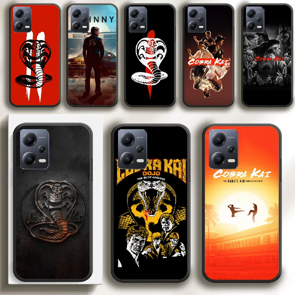 Custodia Per Telefono Cobra Kai Per Xiaomi Redmi Note 8 9 10 11 12 13 Pro Plus Tpu Soft Black