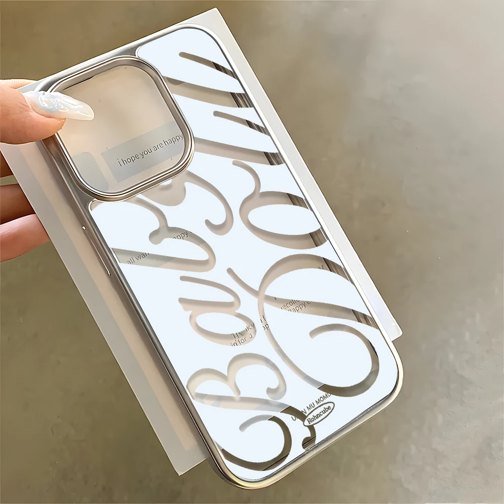 Luxury Minimalist English Letters Clear Soft Phone Case