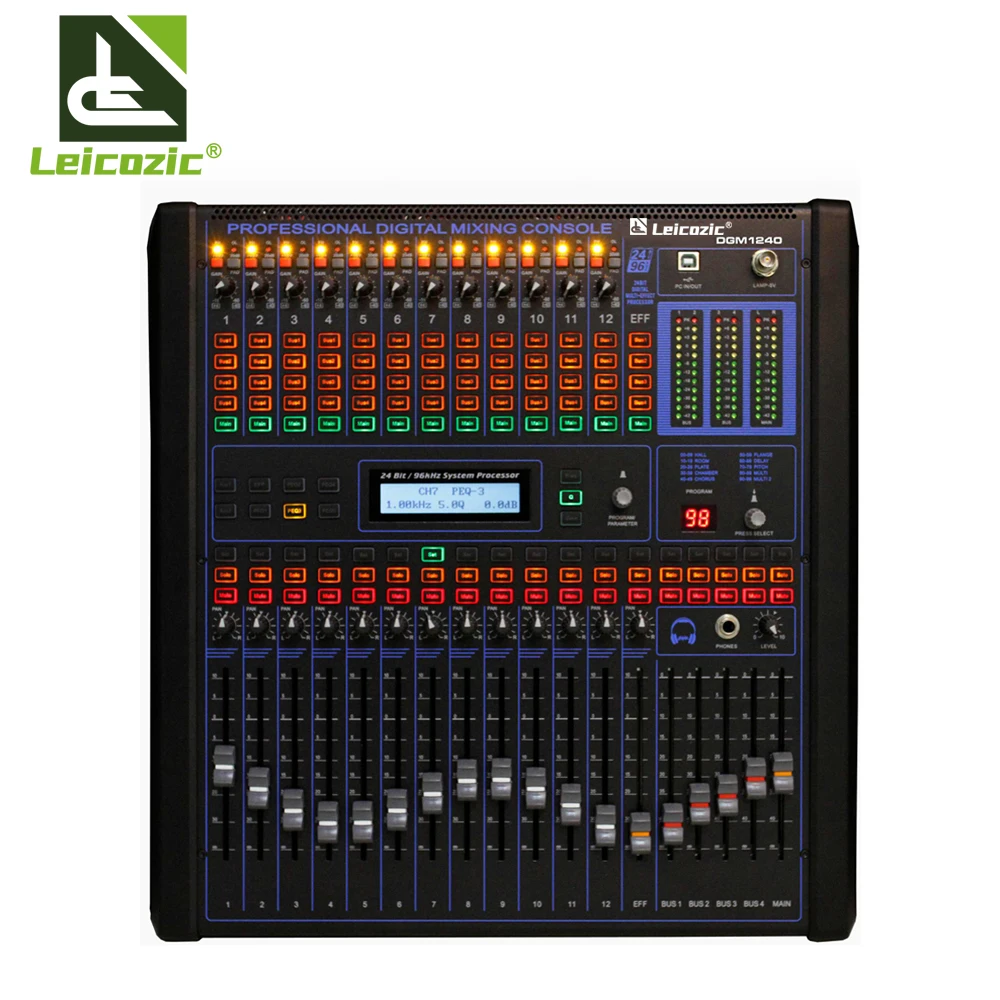 Leicozic 12 Channel Digital Mixer Audio Mixing Desk Console Mikser Consola Dj For Stage Church Sound Bar - Stage Audio - AliExpress