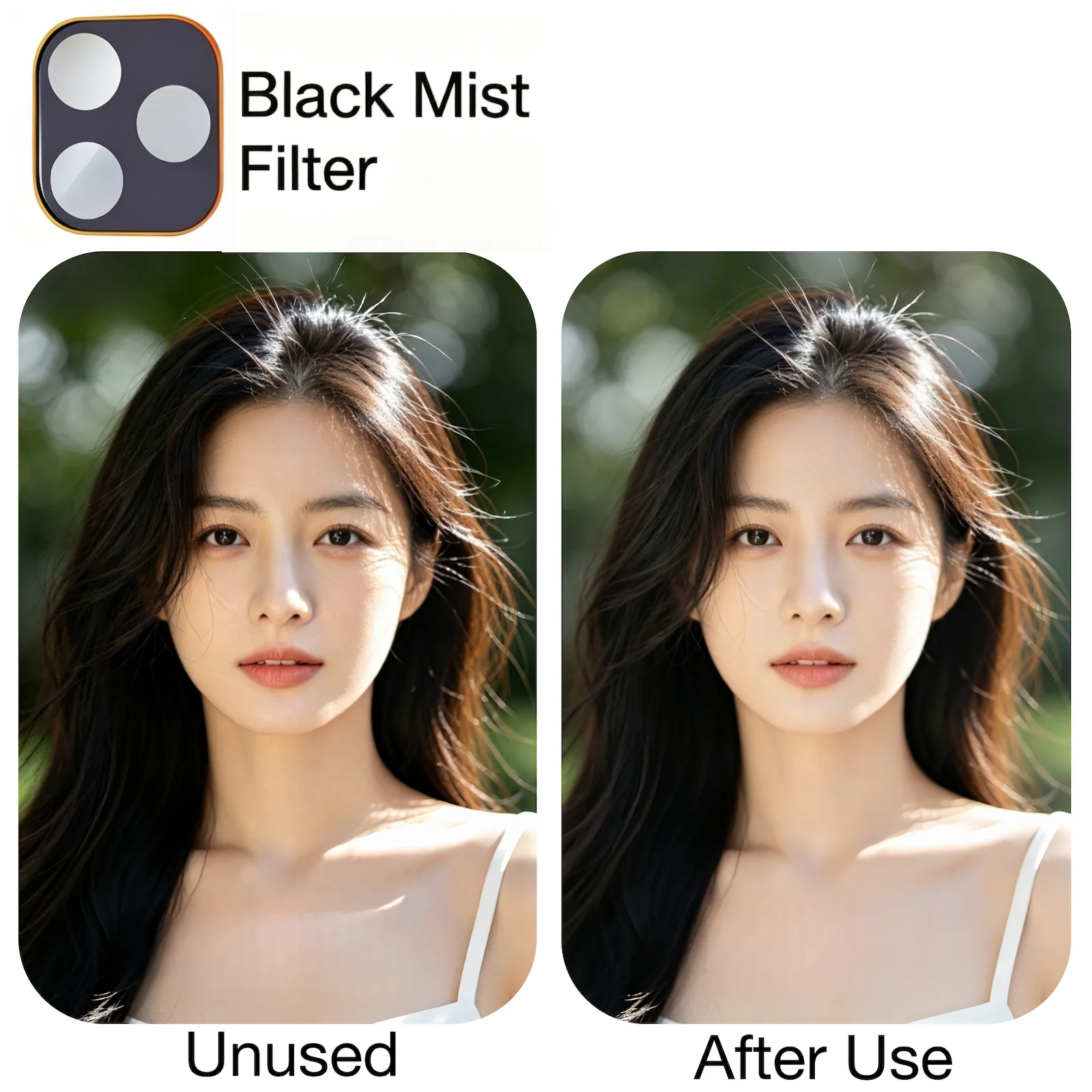 4-in-1 Mobile Camera Protective Filter with ND, UV, CPL, and Black Pro-Mist Effects