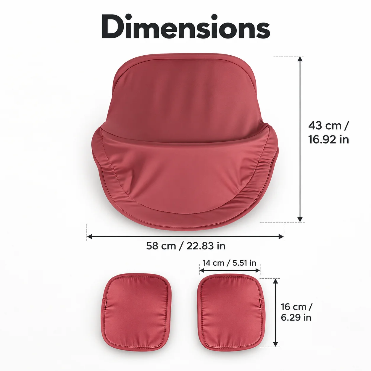 3-Piece Replacement Canopy & Shoulder Pads Compatible With Doona+ Car Seats And Strollers - Soft Fabric Thickened Design