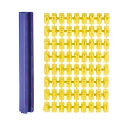 Alphabet and Number Clay Stamp Embosser Set for Cookies and Pottery Crafting (02)