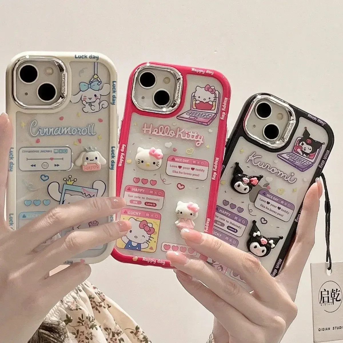 

Cute Cartoon Anime Role Melody Kuromi Case for IPhone 11 12 13 14 Pro Max X XR XS 7 8 Plus Soft Tpu Wallet Cover Card Holder