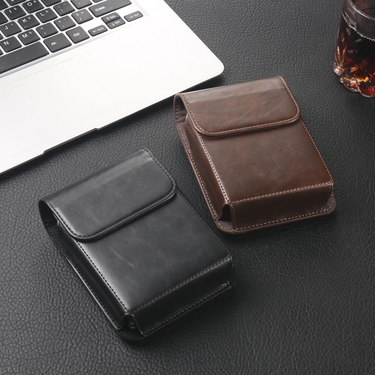 Durable Lightweight Crazy Horse Style Wallet Phone Case Pouch