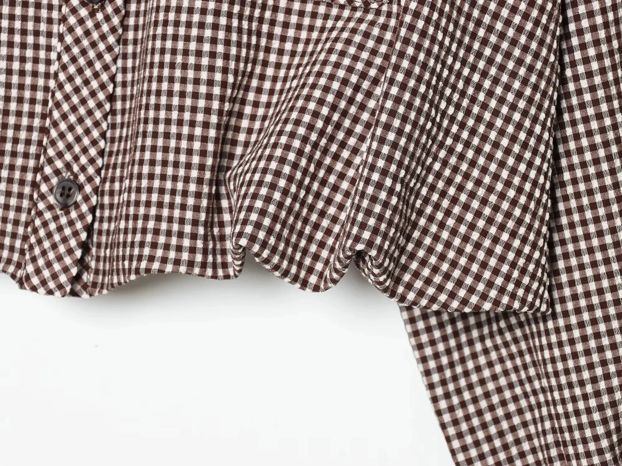 BSAY Damenmode Kariertes Hemd 2026 Frühling Neu College-Stil Revers Langarm Blusen Einreihig Schicke Damen Oberteile Mujer – Detail 16
