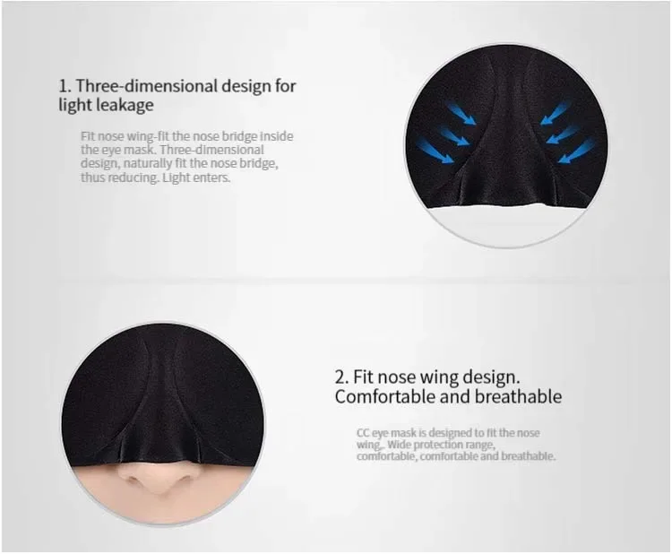 Description Picture 6 of item3D Sleep Mask Natural Sleeping Eye Mask Eyeshade Cover Shade Eye Patch Women Men Soft Portable Blindfold Travel Eyepatch 1Pcs