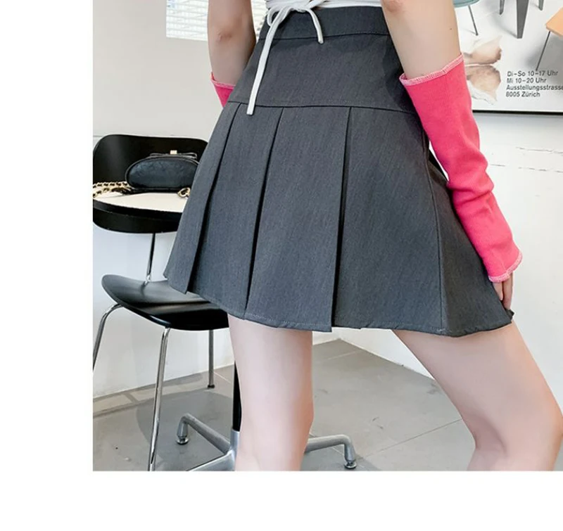Streetwear Mini Skirts Women Preppy Kawaii High Waist Pleated Skirt Y2K School Uniform Harajuku Korean A Line Skirts New
