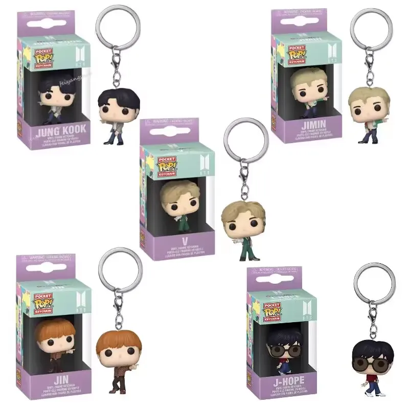 Kpop BTS Фигурка Брелок Игрушка от MINISO Унисекс PUPPETS Тип Модель Номер Funko POP BTS Завершенные товары