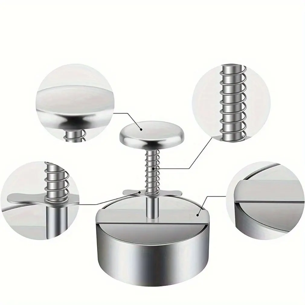 304 Stainless Steel Hamburger Press Burger Patty Maker Kitchen Tools Pork Beef Manual Mold for Grill Griddle Meat Multiple sizes