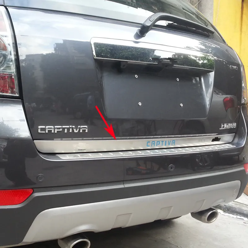 

Нижняя крышка задней двери молдинговая отделка задняя дверь из нержавеющей стали автомобильные аксессуары для Chevrolet CAPTIVA 2007-2018