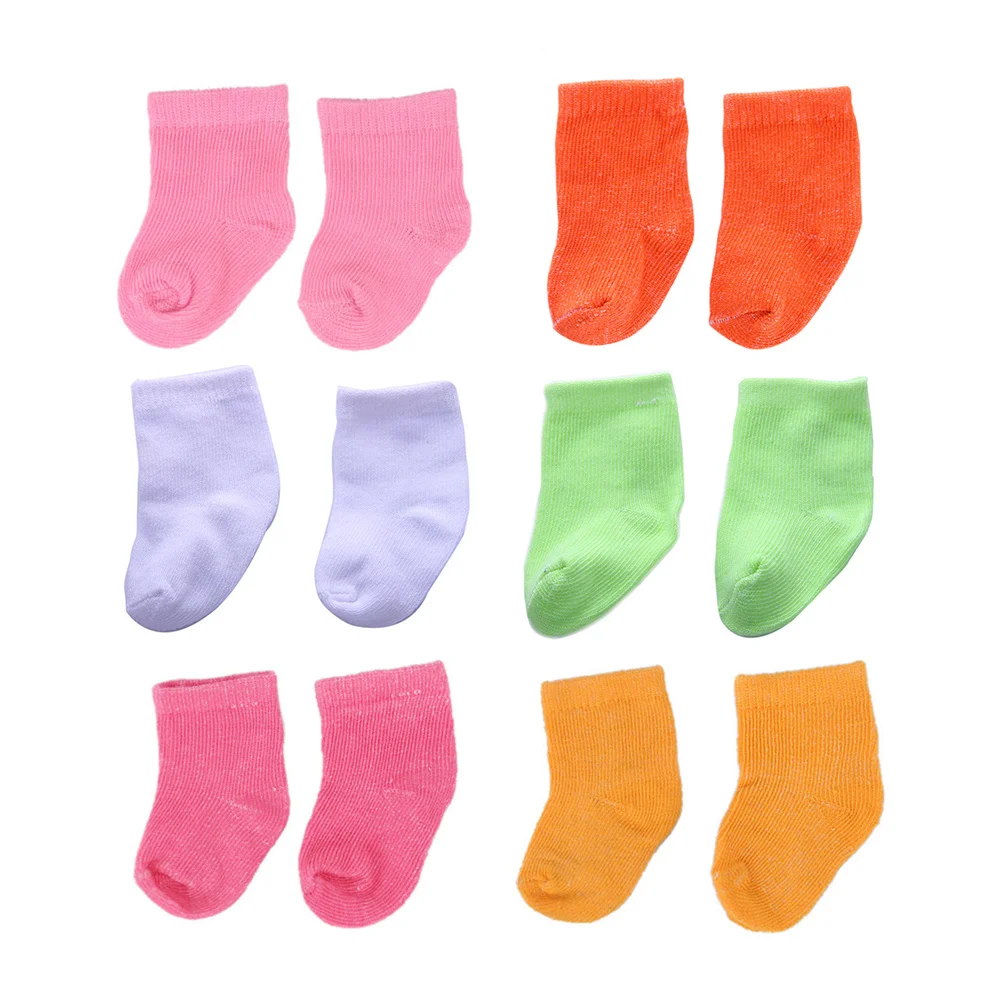 

6 Pairs Socks for Girls Accessories Toy Photo Props Play House Decor Cloth Baby