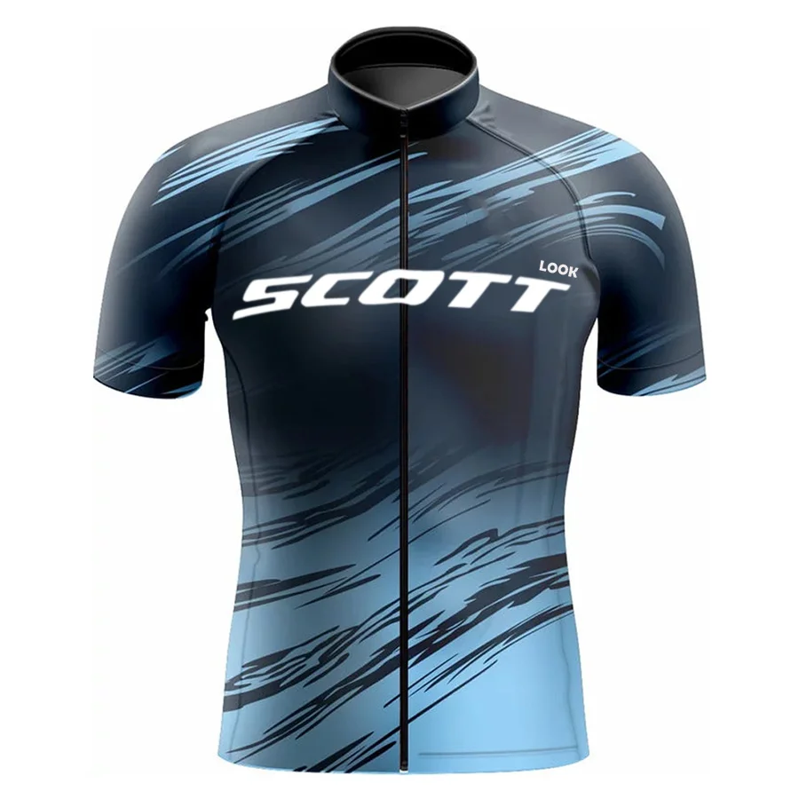 Bike Cycling Jersey SCOTT LOOK Bike Sport Shirt Quick Dry Breathable Sweat Wicking Soft Fabric Cycling Top For Men Women