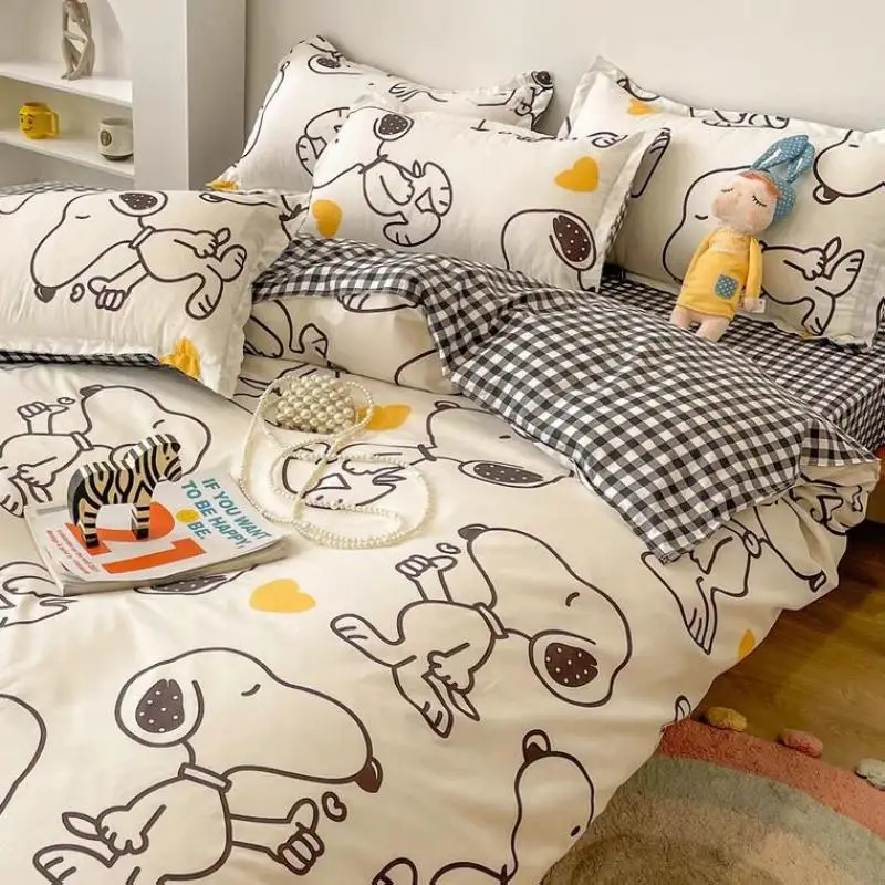 Morbuy Juego De Ropa De Cama De 4 Piezas, Fresa Impresión