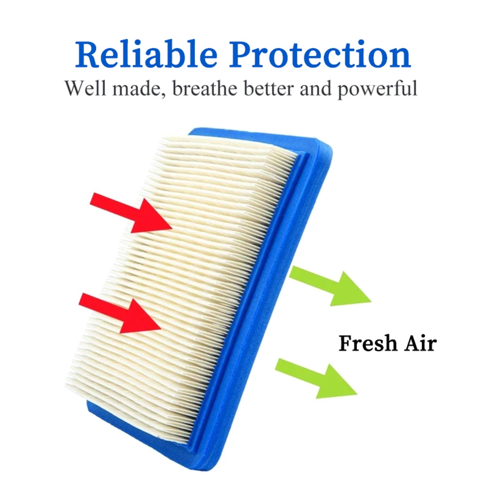 5pcs Lawn Mower Air Filter for Briggs & Stratton 491588 399959 491588S Protect Improves Engine Performance  Lawn Mower Parts 5