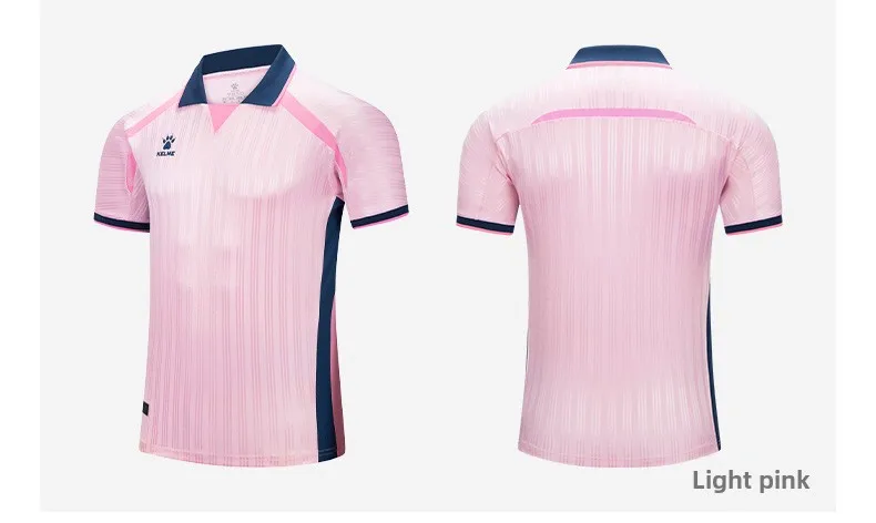 Kelme Herren-Fußballtrikot, atmungsaktiv, für Outdoor-Laufen, kurzärmelig, Polo-Sport, schnell trocknend, atmungsaktives Trainingsshirt – Detail 6