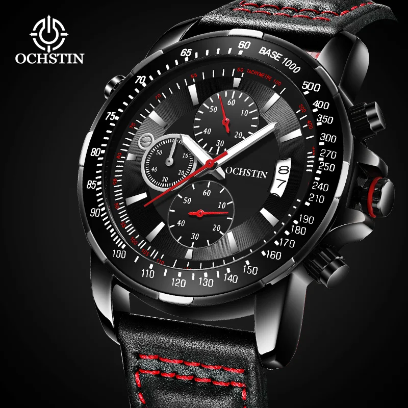 Ochstin 2024 New Sporty Street Style Pilot Series Original Multi functional Quartz Movement Watch Men's Quartz Watch