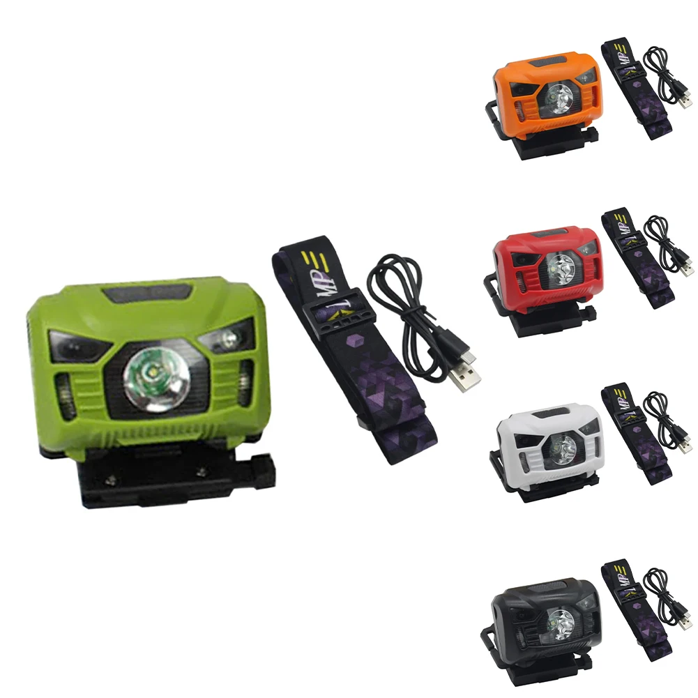 

Фонарь налобный Q5 с датчиком освещенности и USB-зарядкой