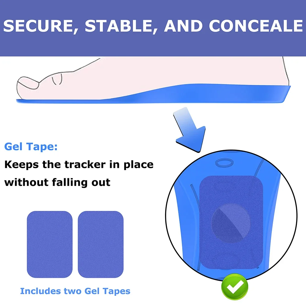 Insoles for Airtag Comfortable Securely Mounted Shoe Inserts Shoe Insoles Tracker for Kids and Seniors
