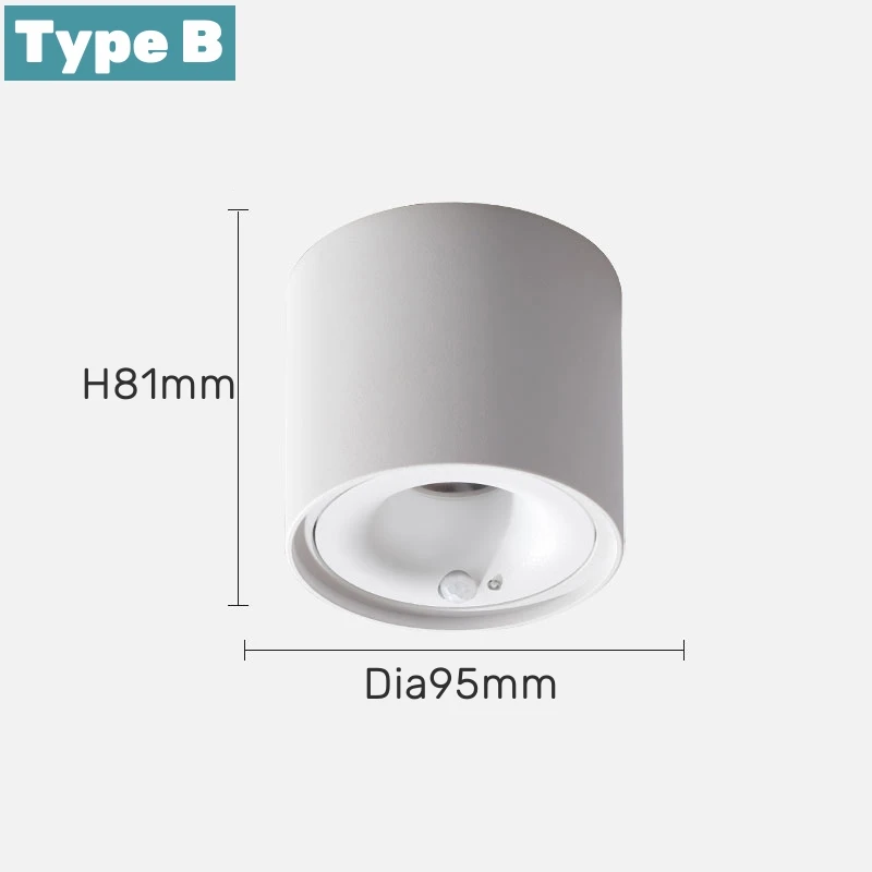 Plafon LED Techo Con Sensor De Movimiento,12W 1200LM Lámpara De Techo Con Función De Memoria,3000K/4000K/6000K Luz De Techo Regulable,Plafón LED Modernos Para Cocina Pasillo Balcón Sótano,19cm