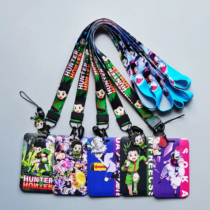 Anime HUNTER×HUNTER Keychian Credential Holder Neck Strap Lanyards ID Badge  Card Holder Keyring Cell Phone Straps Jewelry - AliExpress