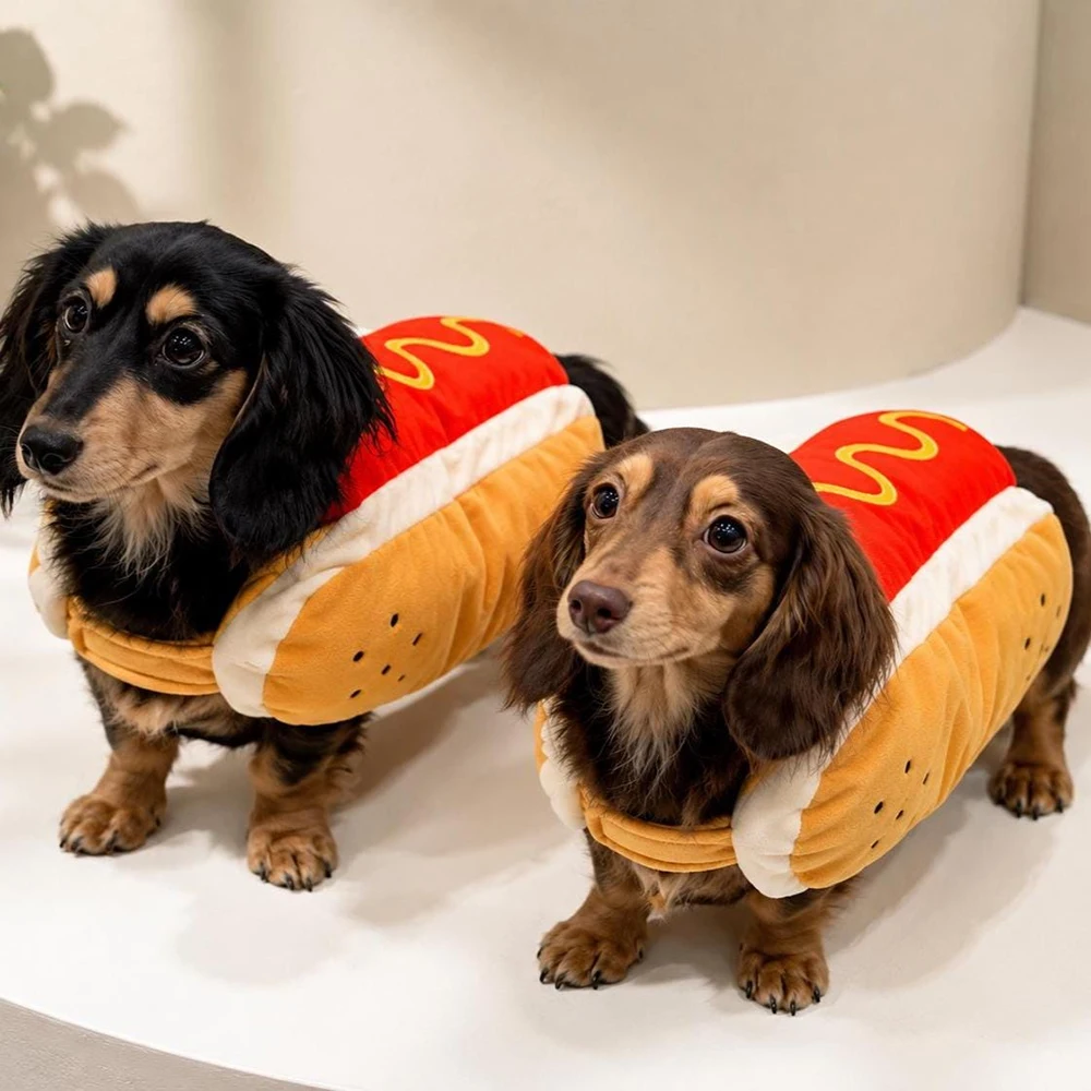 Déguisement Hot-Dog pour chien – Costume amusant
