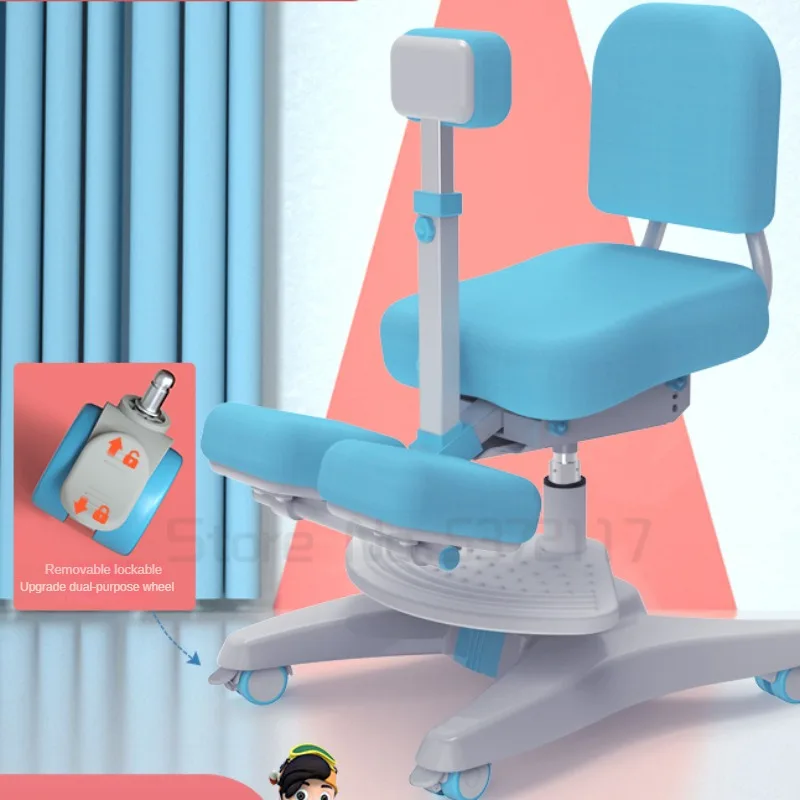 Ergonomic Children's Posture Correction Chair Adjustable Height Kneeling Study Chair for Students Supportive School Furniture