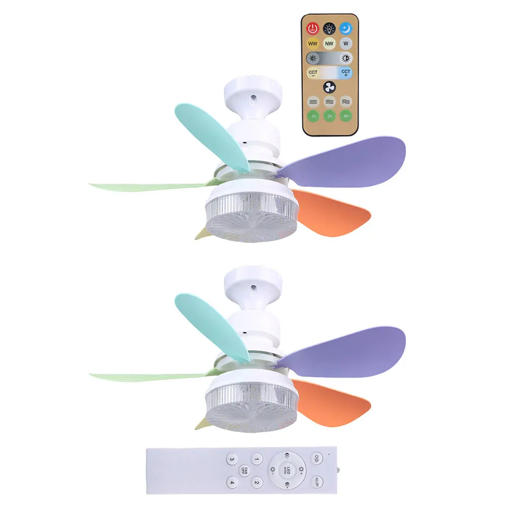 Description Picture 5 of itemCeiling Fan Light with Remote Socket Ceiling Fan Timing Light Bulb Fan 3 Gear Wind Speed Dimmable for Living Room Bedroom