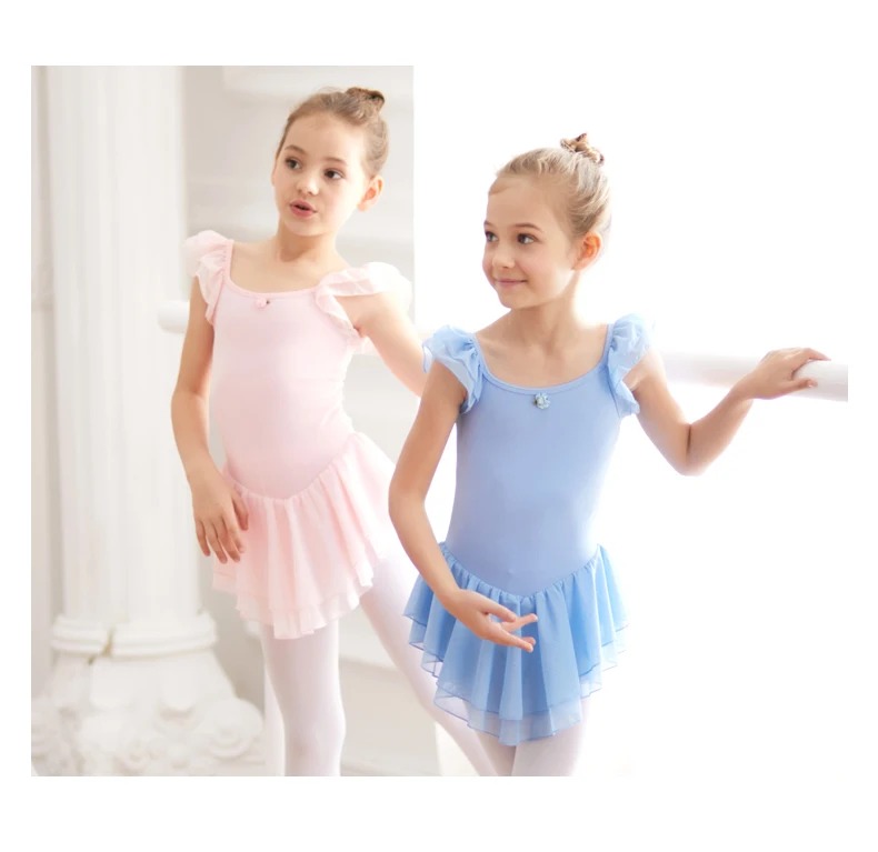 Iiniim Tutu Robe Danse Classique Enfant Fille Justaucorps Patinage Gym Velours Robe De Soirée Gala Noël Fête Dancewear 5-14 Ans Bleu 5-6 Ans