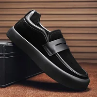 High Quality Men's Shoes Slip-on Male Work Shoes Suede Business Loafers Breathable Non-slip Men Casual Sneakers Shallow Zapatos 2