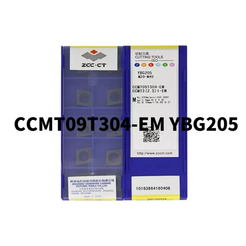 

ZCC.CT CCMT09T304-EM YBG205 CCMT09T308-EM YBG205 Поворотная лопасть карбидные режущие инструменты 10 шт.