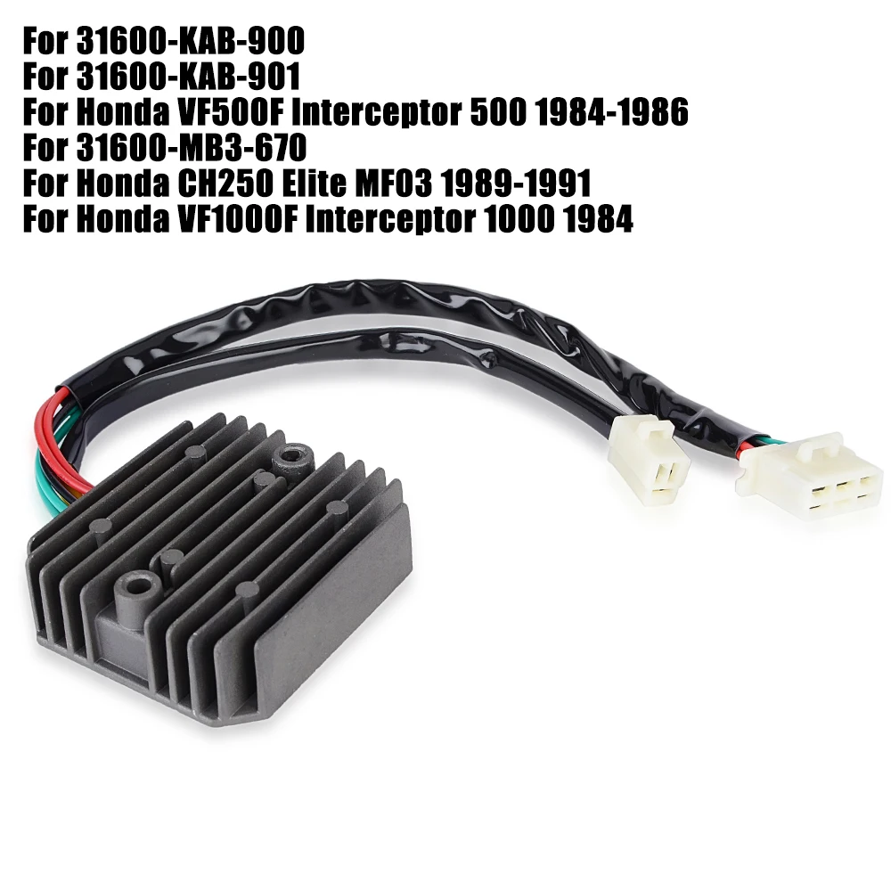 

Регулятор выпрямителя Для Honda XLV750 VF750S VF750F VF1100S VF1000F CH250 VF500F перехватчик 500 31600-MB3-670 31600-KAB-901