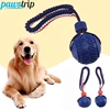 Dog Ball Toy with Rope Interactive Teeth Cleaning Balls for Small Large Dogs Bite Resistant Chew Toys Puppy Training Pet Supply 1