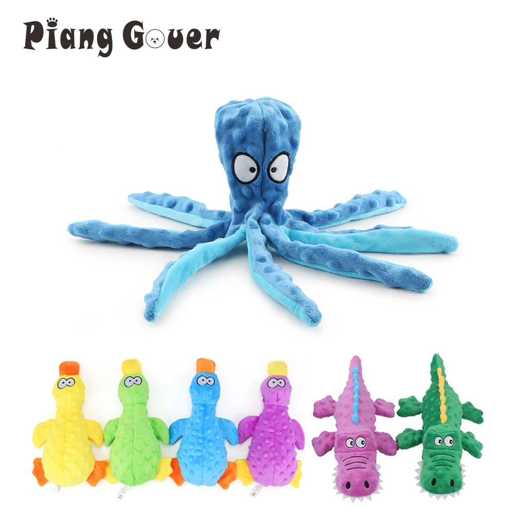 Pet Toys Octopus Crocodile Squeak Dog Toy Squid Puppy Plush Pet Toy Play Interactive Cat Supplies pet toys,dog plush toy,dog toy