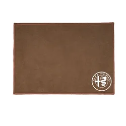 Luxurious Car Emblem Suede Microfiber Cleaning Towel (Brown - Alfa Romeo)