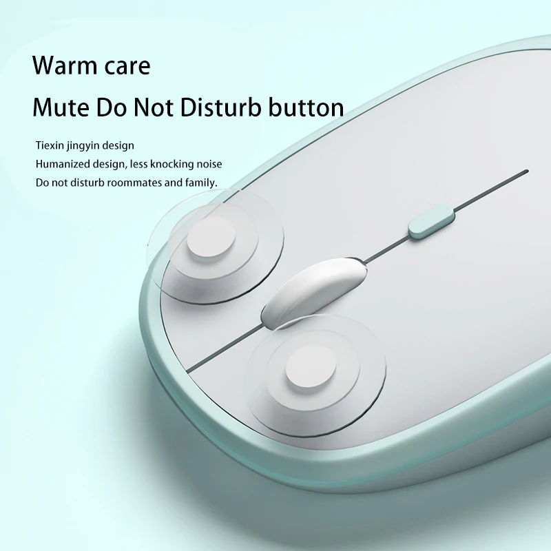 Xiaomi Wireless Mouse Dual Modes Bluetooth5.0-compatible Portable 2.4G USB Transmitter Silent Ergonomic Rechargeable Mouse