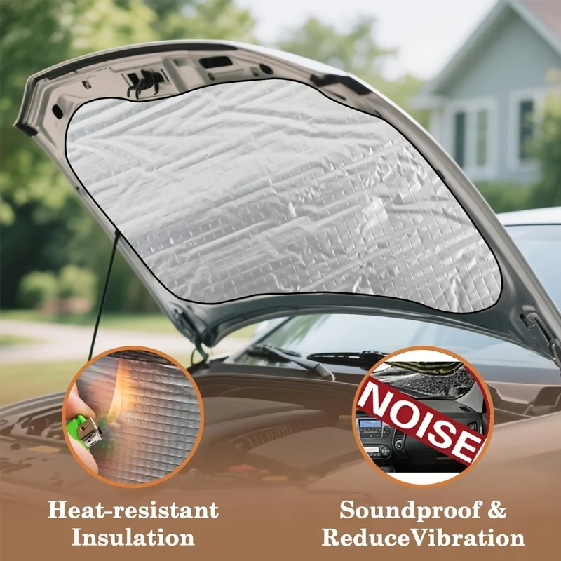 5MM 10/20/30pcs Car Soundproof Insulation Panels Self-Adhesive Heat & Noise Insulation Barriers for Doors Engine Roof
