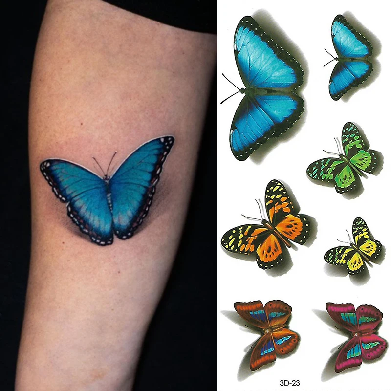 

Butterfly Flower Tattoo Stickers Women Wrist Arm Sleeves Tatoos Temporary Armband Tattoos Waterproof Temporary Tattoo Sticker