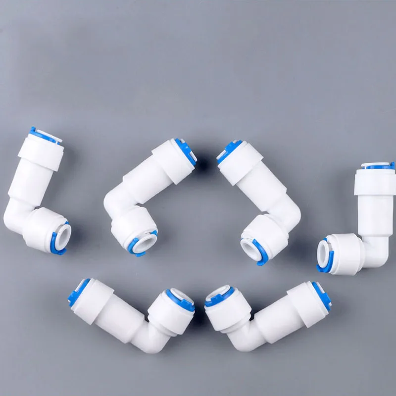6 Pezzi Valvola Di Ritegno Unidirezionale 1/4" Per Osmosi Inversa - Raccordi A Connessione Rapida In Plastica Per Alimentare NSF