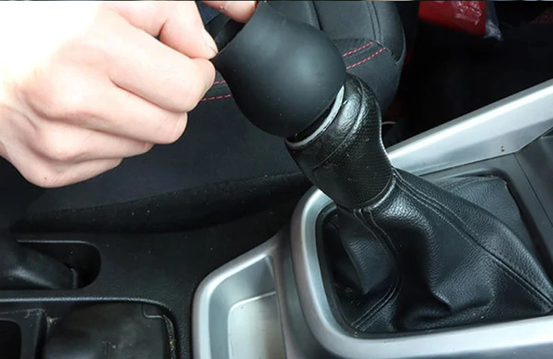 1PC Manuelle 5/6-geschwindigkeit Auto Innen Zubehör Auto Silikon Schaltknauf Abdeckung Shift Nicht-Slip auto Innen Zubehör – Detail 6