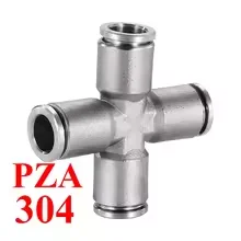Stainless Steel Quick Release Pneumatic Push-In Air Fitting