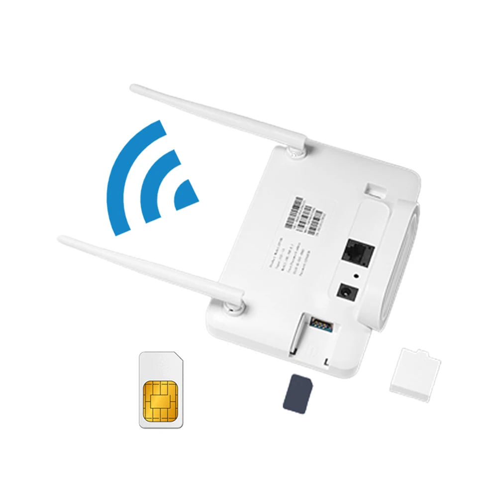 4G LTE CPE Router Modem 300Mbps 4G Router Wireless Modem External Antenna Sim Card Slot Internet Connection Wifi