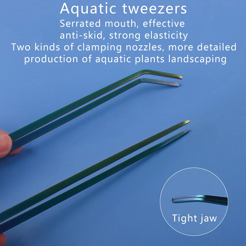 Title 3, Aquarium Scissor Tweezer Tools Colorful Water G...