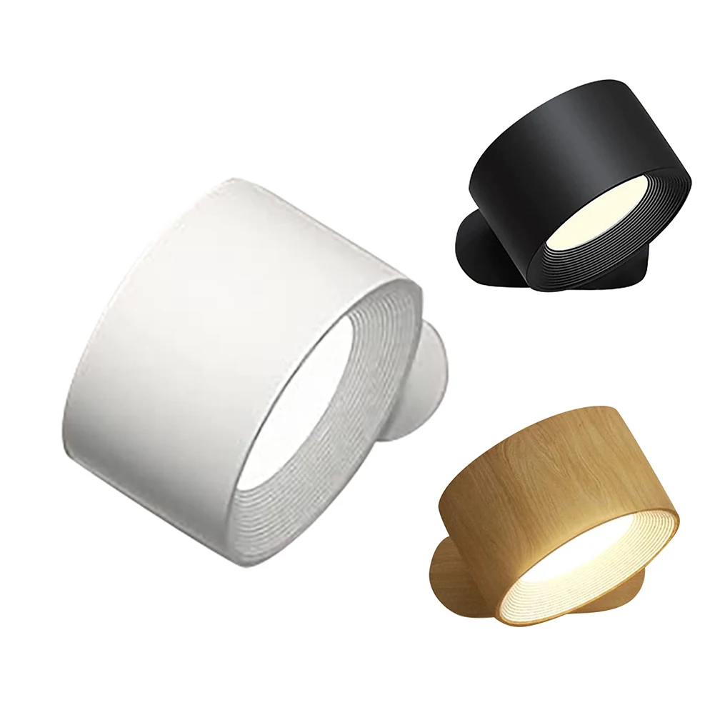 

Wall Lights 360° Magnetic Ball Rotate LED Sconces USB Rechargeable Dimmable Touch Control Cordless Wall Mounted Reading Lamp