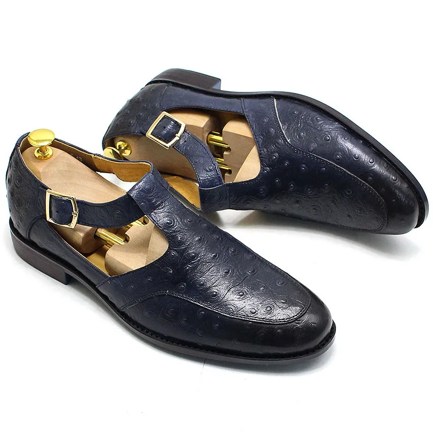 

Summer Autumn Men's Sandals Soft Sole Buckle Strap All-match Classic Roma Fashion Outdoor Casual Real Cow Leather Shoes for Men