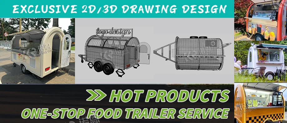 Europe Standard Food Truck Customized Outdoor Kitchen Pizza Breakfast Vending Van Street Fast Food Trailer S7cb6d4add10c4d11970734b2cb6def50B