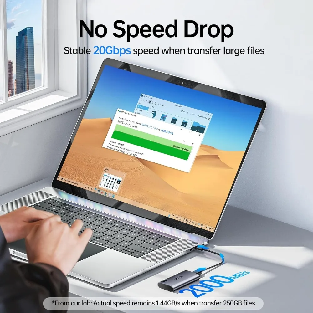 SSK Portable SSD 2TB up to 2000MB/s External Solid State Drives 