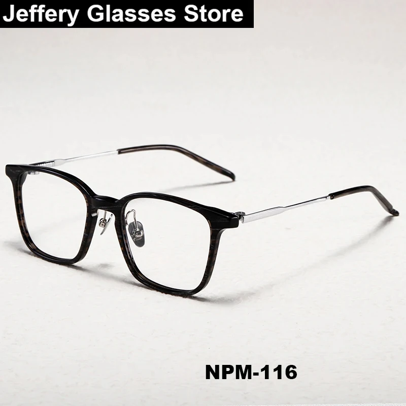 受注制【Chikashitsu +】square eyeglasses