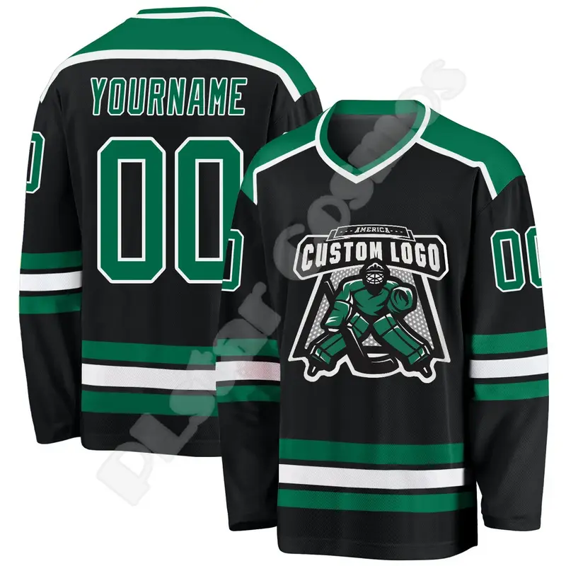 NewFashion Hockey Jersey Custom Name Team Logo Number Colorful Pullover Long Sleeves 3DPrint Harajuku Casual Funny Sweatshirts 0 - Image 5