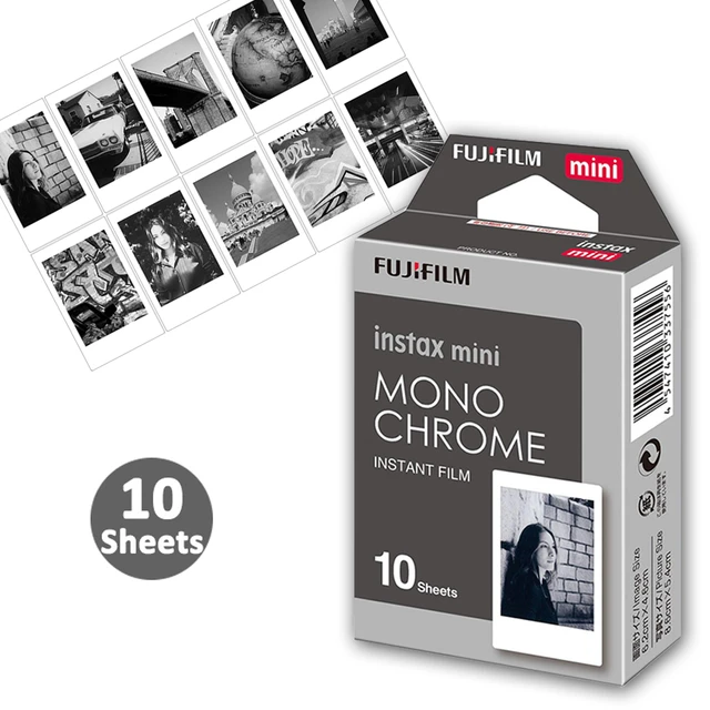 Original 10-100 Sheets of Fuji White Edge Photo Paper Mini 12  8/9/7c/7s/25/90/11 Universal Three-inch Fujifilm Instax Mini Film