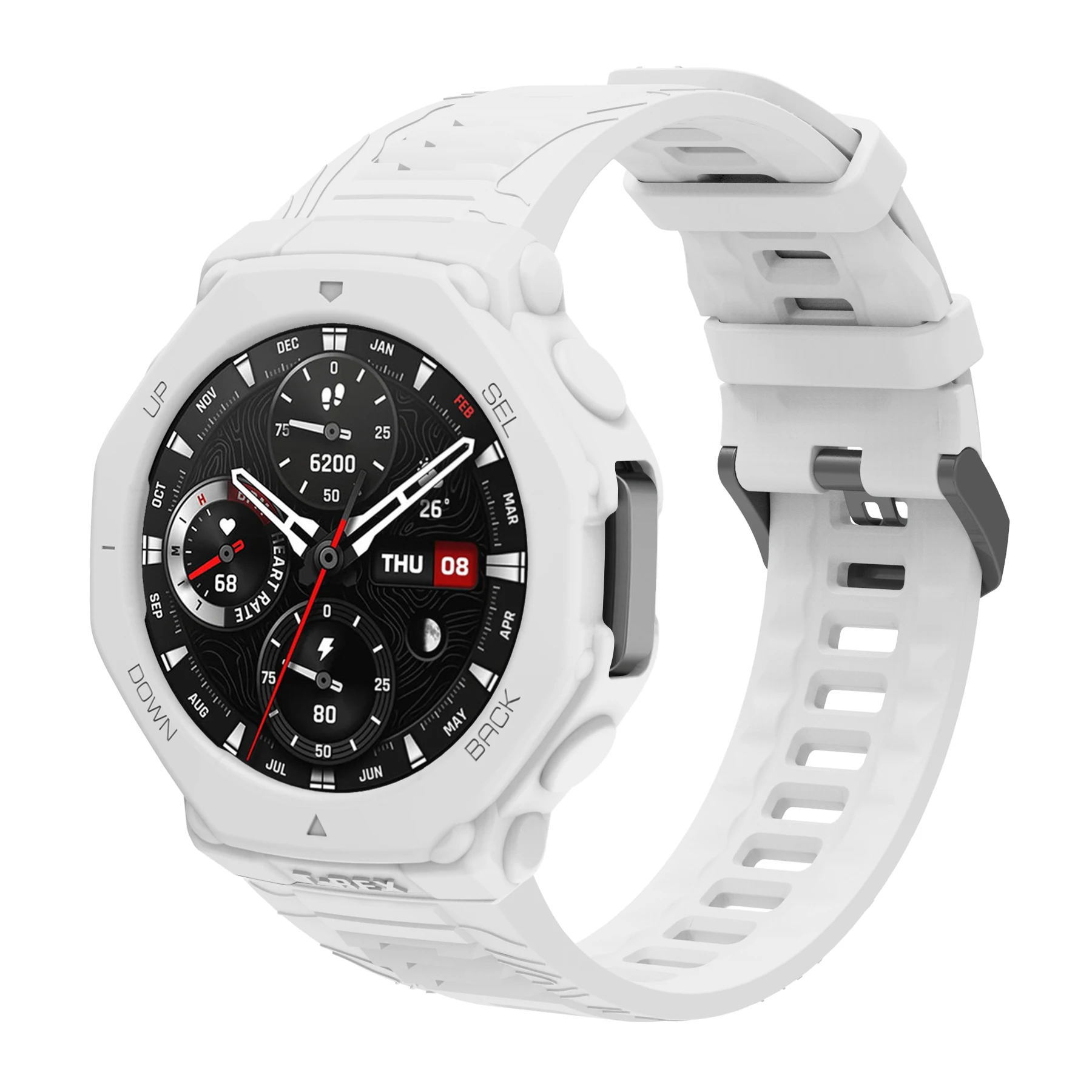 Durable Silicone Strap with Protective Case